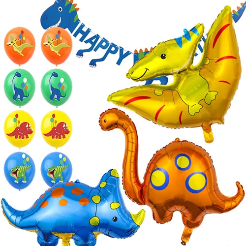 공룡 풍선 파티세트