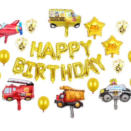 테마 별 생일 풍선 세트