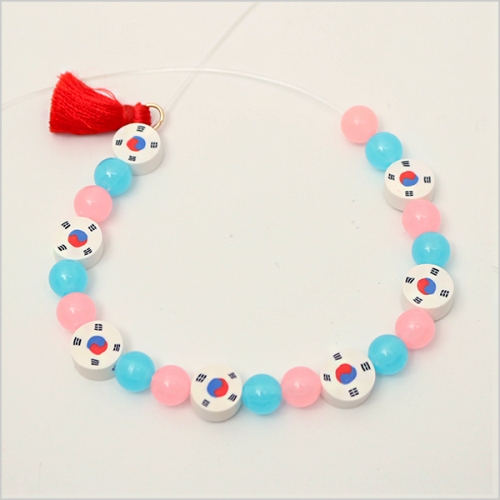 태극기 야광 팔찌