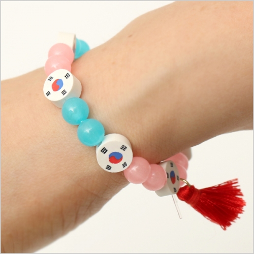 태극기 야광 팔찌