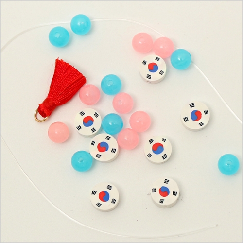 태극기 야광 팔찌