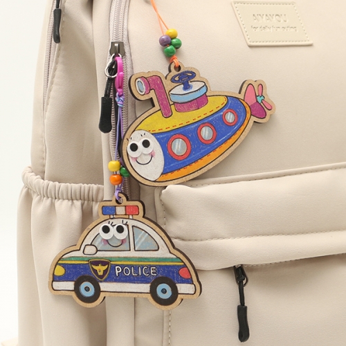 교통 팬시우드 키링(4종1세트)