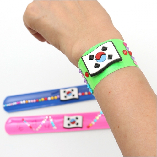 태극기 고무파츠 장식 2종(3개1세트)