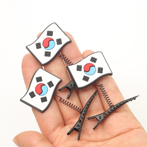 태극기 고무파츠 장식 2종(3개1세트)