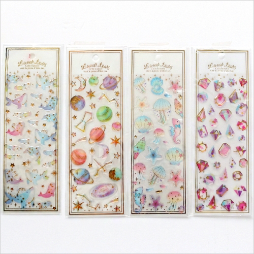 입체 샤이닝 스티커 4종