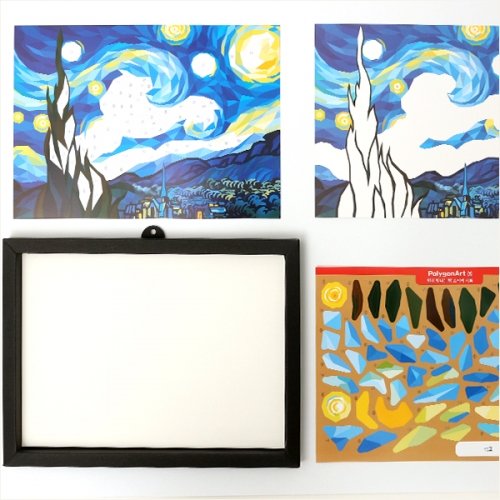 폴리곤 아트 세계명화15종액자