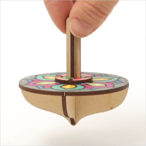 전통문양 나무팽이(2개1세트)