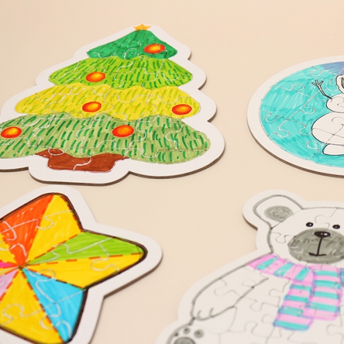 그리기 종이 퍼즐(4종택1)