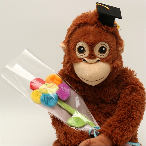 무지개 스마일 인형 꽃