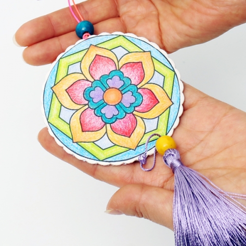 전통 문양 거울 노리개(1개)