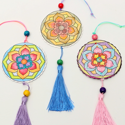 전통 문양 거울 노리개(1개)