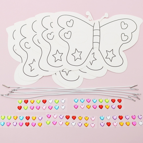 그리기 나비 가면(5인용)/스티커 포함