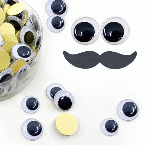 [대원피앤피] 스티커 눈알 소포장(8종 택1/접착눈/미술준비물)