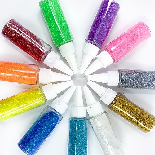 [대원피앤피] 레인보우 반짝이 가루 11색 중 택 1(빨강/연주황/노랑/연두/비취/파랑/보라/핑크/금색/은색/백색)