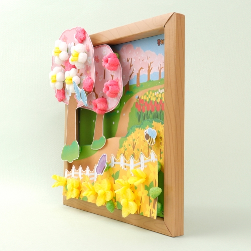 미니플레이콘 봄 입체액자 만들기 (1인용,5인용-선택1)