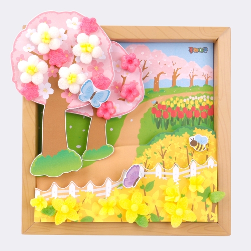 미니플레이콘 봄 입체액자 만들기 (1인용,5인용-선택1)