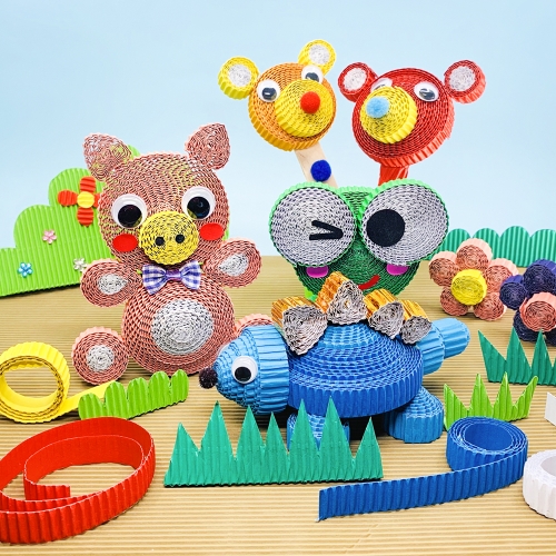 [대원피앤피] 롱롱 골판지 14색 세트(길이 3종 중 택 1)