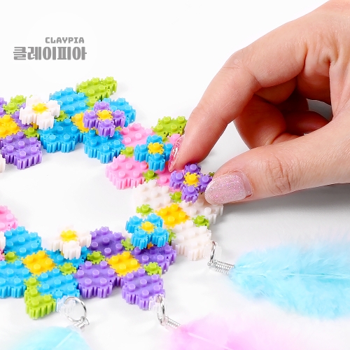 6mm 디폼블럭 플라워 드림캐쳐