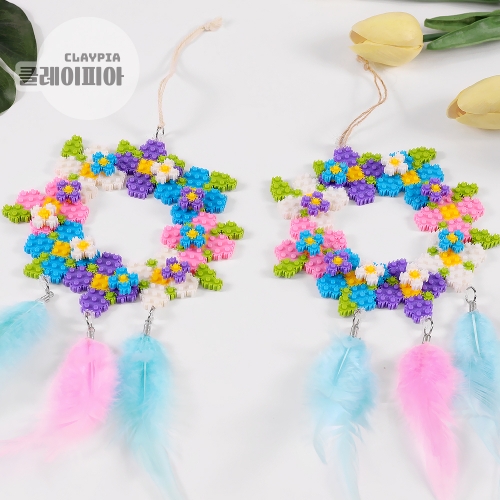 6mm 디폼블럭 플라워 드림캐쳐