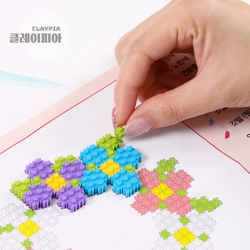 6mm 디폼블럭 플라워 드림캐쳐