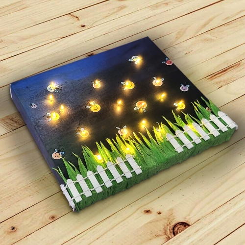 [탑키드] 만들기 숲속의 반딧불이 LED 입체 액자