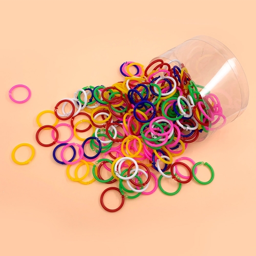 [대원피앤피] 플라스틱 카드링 DIY 재료 혼합색(사이즈 3종/소포장/통/덕용)