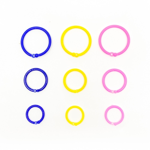 [대원피앤피] 플라스틱 카드링 DIY 재료 혼합색(사이즈 3종/소포장/통/덕용)