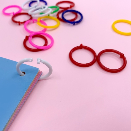 [대원피앤피] 플라스틱 카드링 DIY 재료 혼합색(사이즈 3종/소포장/통/덕용)