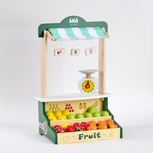 [캐스B]플레이 원목슈퍼마켓놀이대 과일(2826)