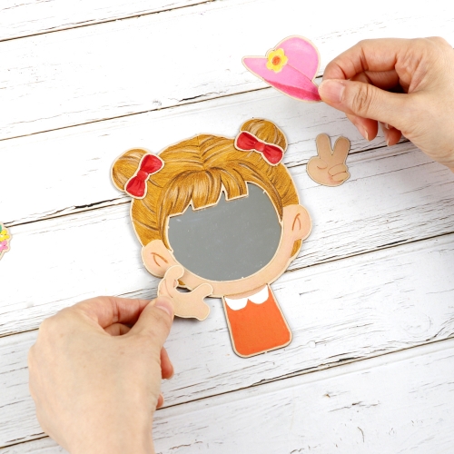 메이크문구 DIY717 손거울만들기 내얼굴여아