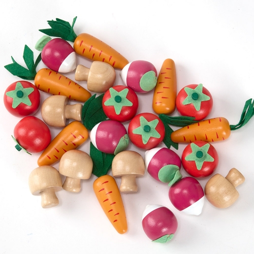 [캐스B]플레이 원목슈퍼마켓놀이대 야채(2825)