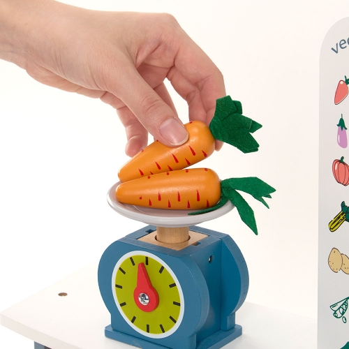 [캐스B]플레이 원목슈퍼마켓놀이대 야채(2825)