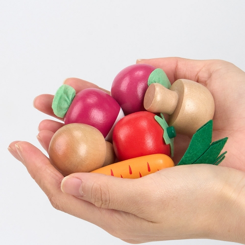 [캐스B]플레이 원목슈퍼마켓놀이대 야채(2825)