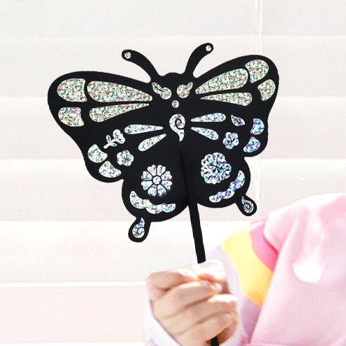 [하하당] 전통 자개 나비 부채