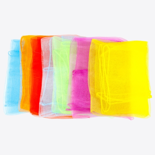 [대원피앤피] 7색 스카프 촉감 놀이 체육 교구(7장 1세트)