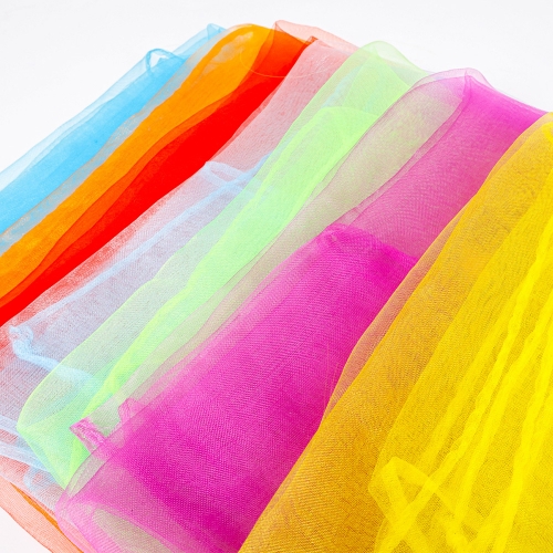 [대원피앤피] 7색 스카프 촉감 놀이 체육 교구(7장 1세트)