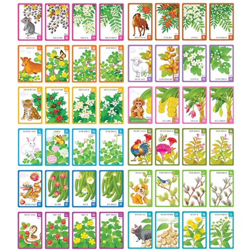 열두동식물 카드놀이