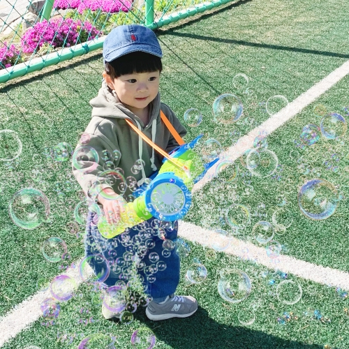 썬더 자주포 자동 버블건 / 연속발사 / 거치가능 / LED라이트 어깨끈