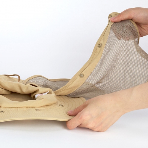 캐스비네이처 비비드 숲모자 망사형 베이지