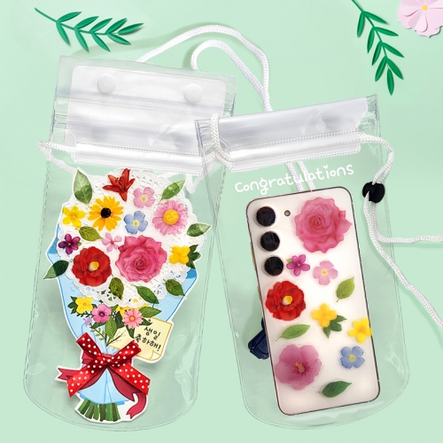[탑키드] 만들기 봄꽃 축하 꽃다발 핸드폰 목걸이 지갑