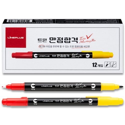 500 트윈컴퓨터용싸인펜_12개입