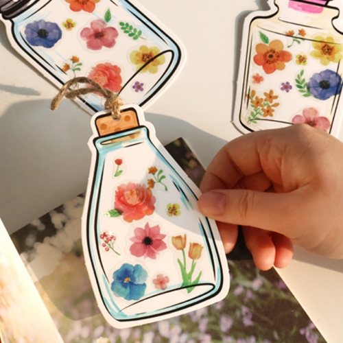 봄꽃 책갈피 5set