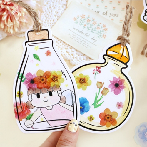 봄꽃 책갈피 5set