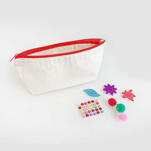 [대원피앤피] 염색 놀이 캔버스 파우치 만들기 재료 모양 3종(1개/덕용)
