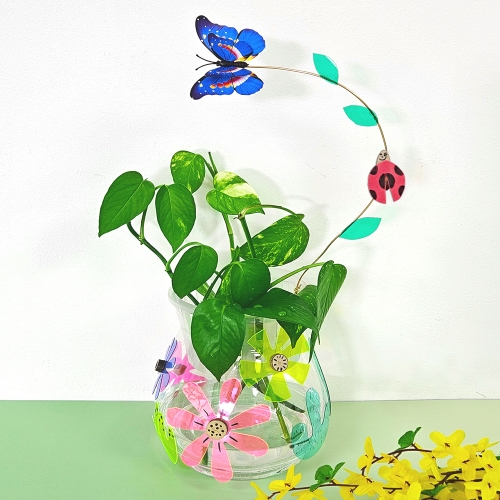 [만꾸] 꽃향기 투명화분