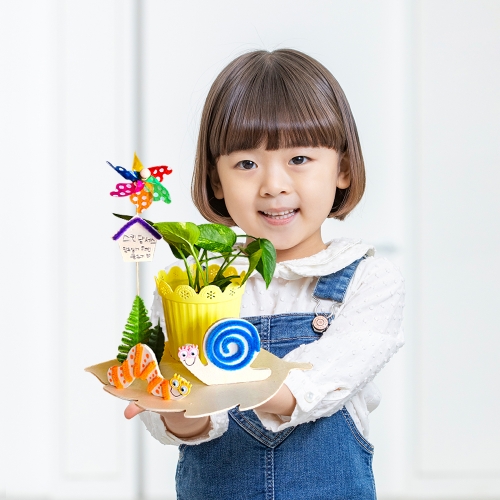 [만꾸] 바람개비 노랑화분