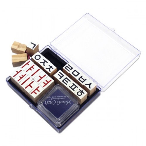 아름다운 한글 스탬프 도장 세트