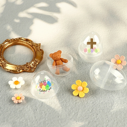 메이크문구 4000 플라스틱계란모형 소 투명