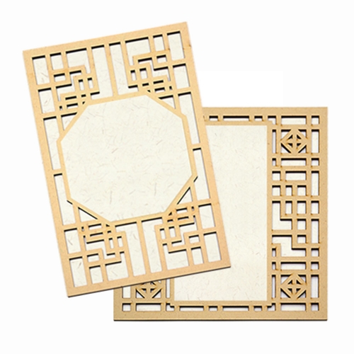 대형 전통 한옥 문살 액자 만들기_창문형 (2종중 택1)