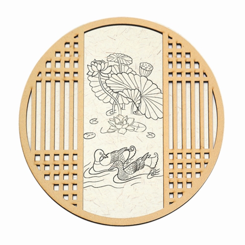 대형 전통 한옥 문살 액자 만들기_원형